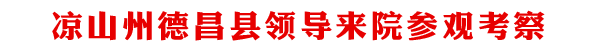 凉山州德昌县领导来院参观考察