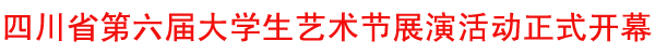 四川省第六届大学生艺术节展演活动在我院开幕