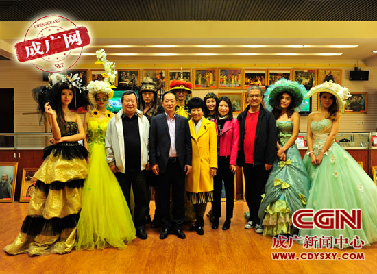 海润影视、时尚传媒、鼎程传媒领导在我院考察